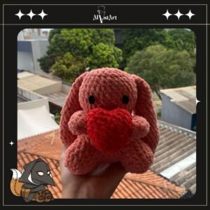 Amigurumi Coelhinho com coração