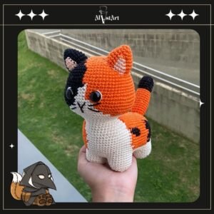 Amigurumi Gatinha em pé - 3 cores