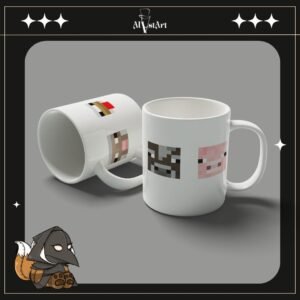 Caneca Minecraft Animais