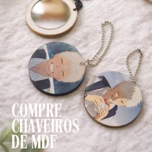 Chaveiro de MDF com Espelho
